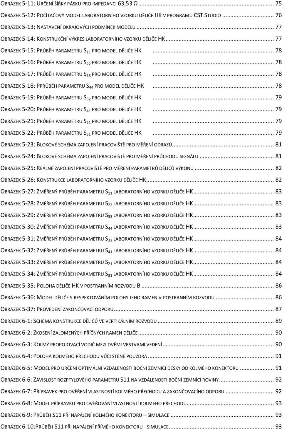 .. 78 OBRÁZEK 5-17: PRŮBĚH PARAMETRU S33 PRO MODEL DĚLIČE HK... 78 OBRÁZEK 5-18: PPRŮBĚH PARAMETRU S44 PRO MODEL DĚLIČE HK... 78 OBRÁZEK 5-19: PRŮBĚH PARAMETRU S32 PRO MODEL DĚLIČE HK.