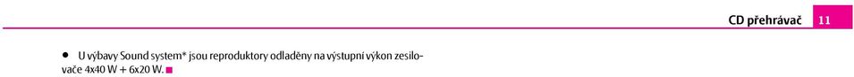 výstupní výkon zesilovače