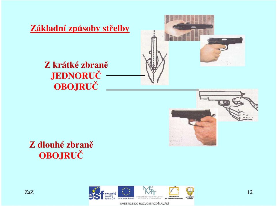 zbraně JEDNORUČ