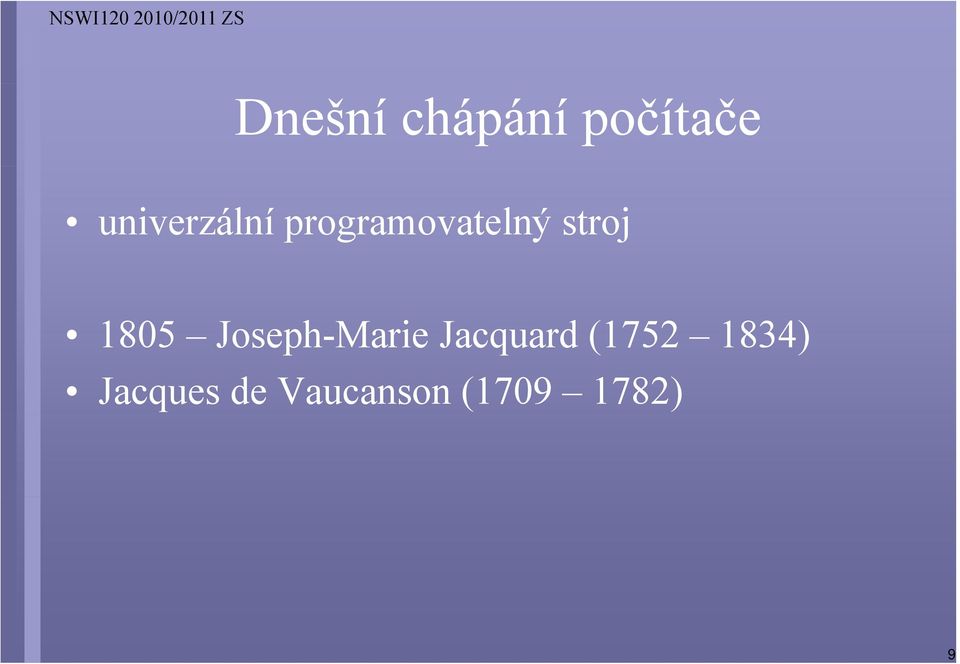 stroj 1805 Joseph-Marie Jacquard