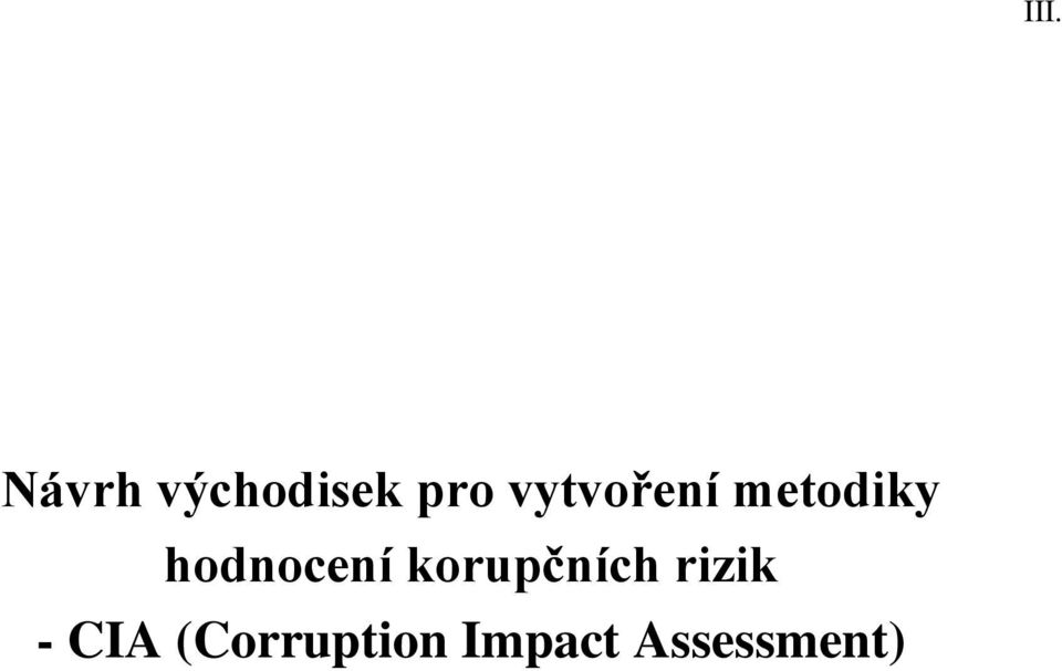hodnocení korupčních rizik