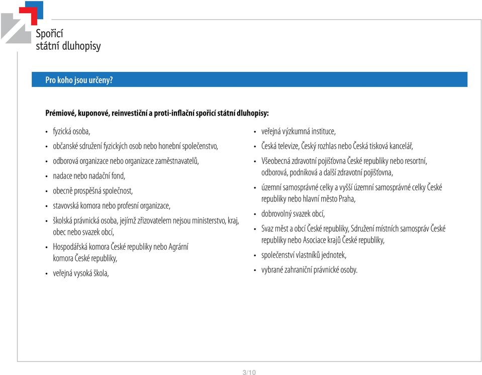 zaměstnavatelů, nadace nebo nadační fond, obecně prospěšná společnost, stavovská komora nebo profesní organizace, školská právnická osoba, jejímž zřizovatelem nejsou ministerstvo, kraj, obec nebo