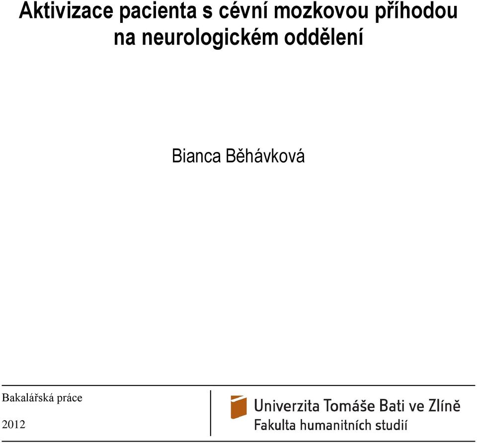 neurologickém oddělení