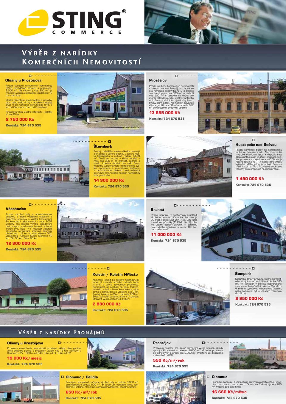 Ideální příležitost spojit bydlení s podnikáním, nebo sídlo firmy v atraktivní lokalitě 800 m od rychlostní komunikace R46, 3 km od Olomouce, 8 km od a.