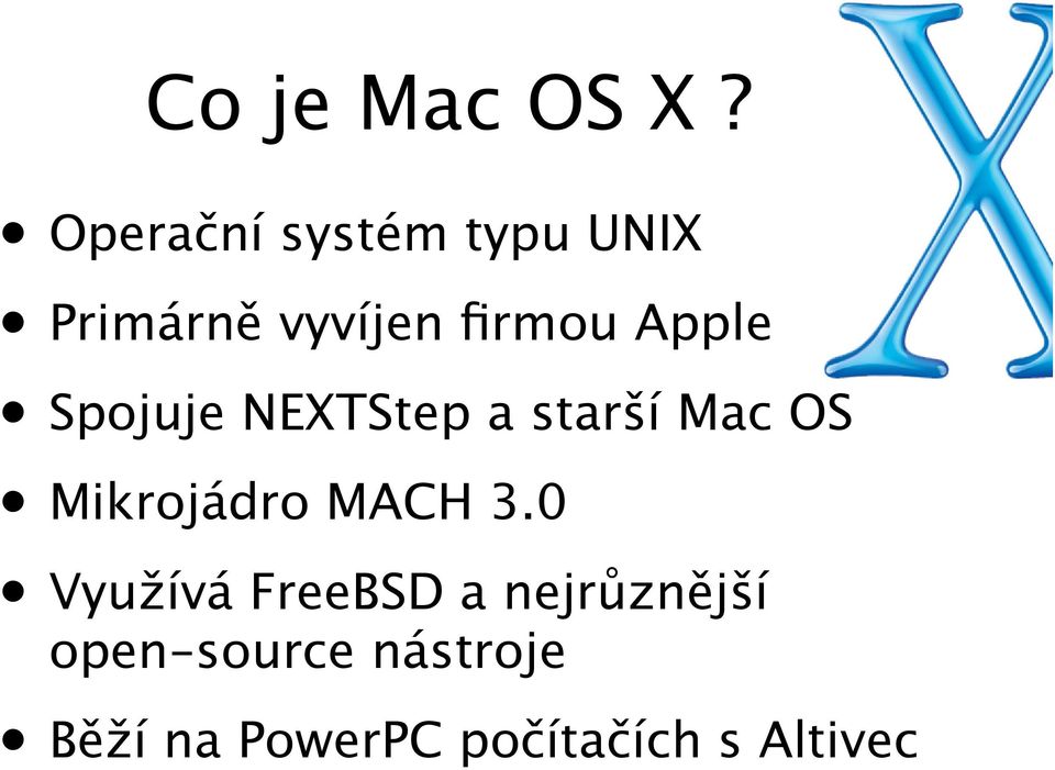 Apple Spojuje NEXTStep a starší Mac OS Mikrojádro