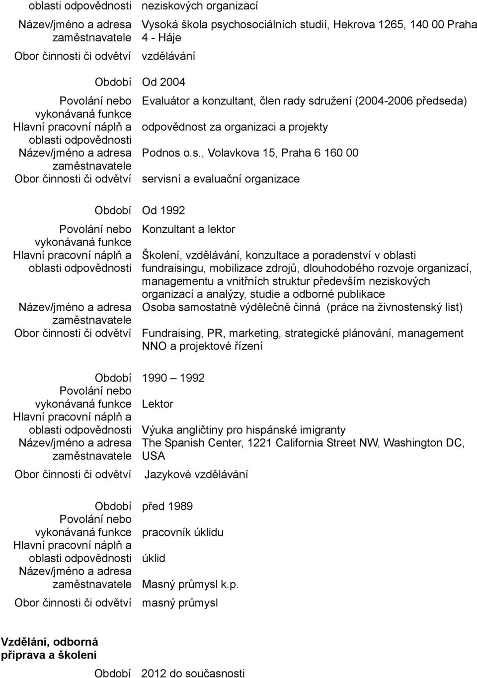 ružení (2004-2006 předse