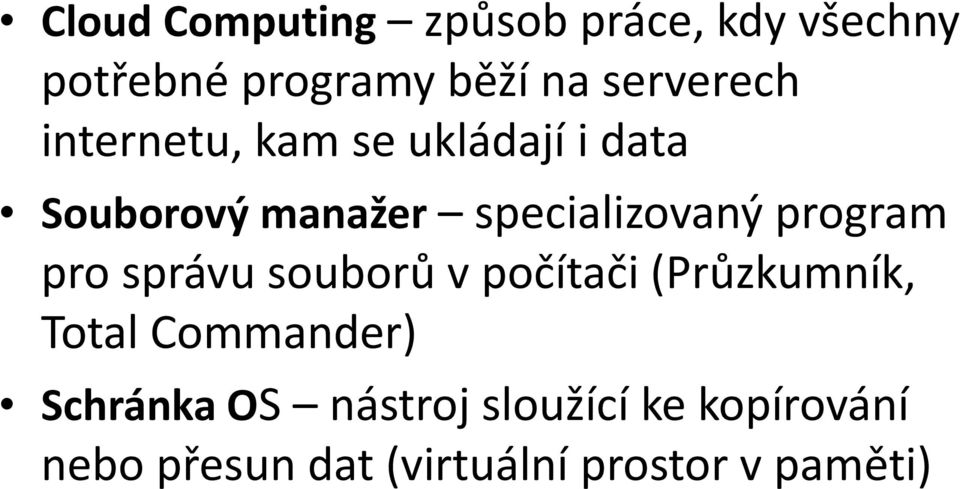 specializovaný program pro správu souborů v počítači (Průzkumník, Total