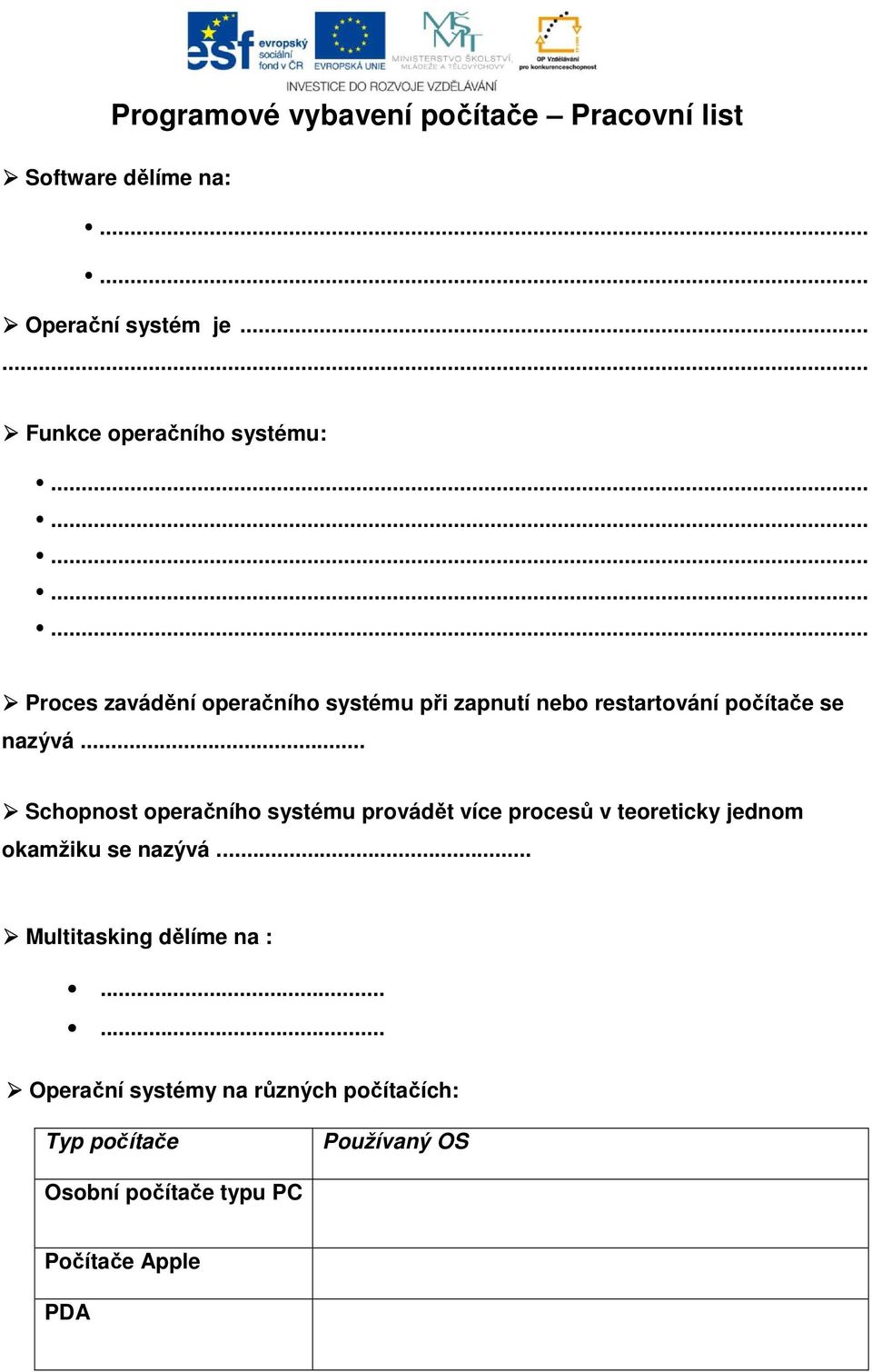 .............. Proces zavádění operačního systému při zapnutí nebo restartování počítače se nazývá.