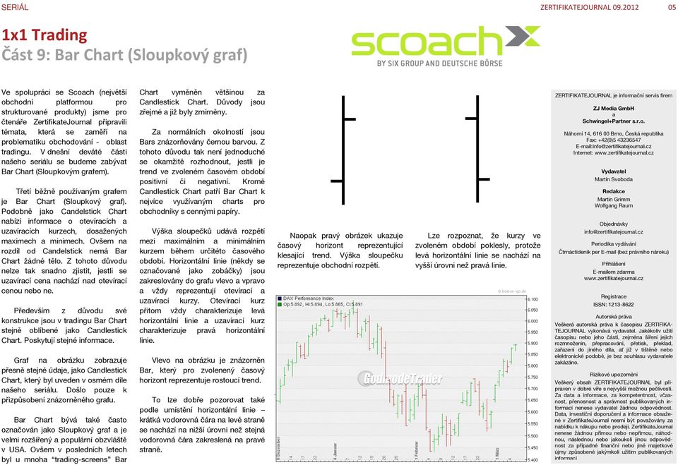 se zaměří na problematiku obchodování - oblast tradingu. V dnešní deváté části našeho seriálu se budeme zabývat Bar Chart (Sloupkovým grafem).