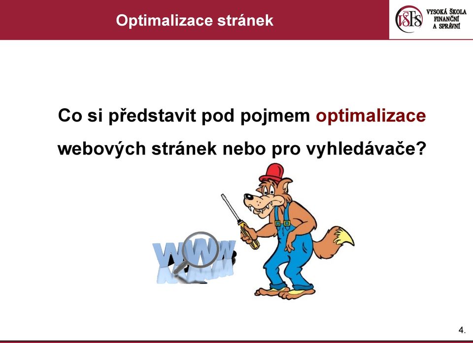 optimalizace webových