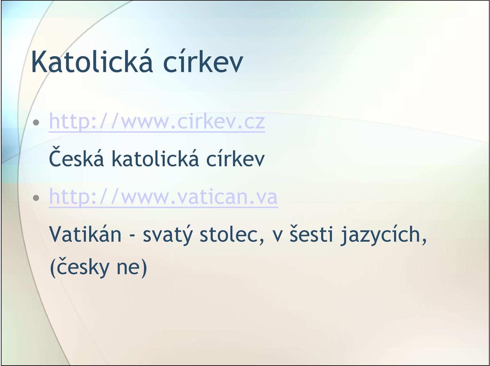 cz Česká katolická církev