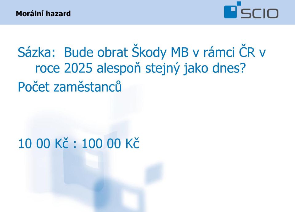 roce 2025 alespoň stejný jako