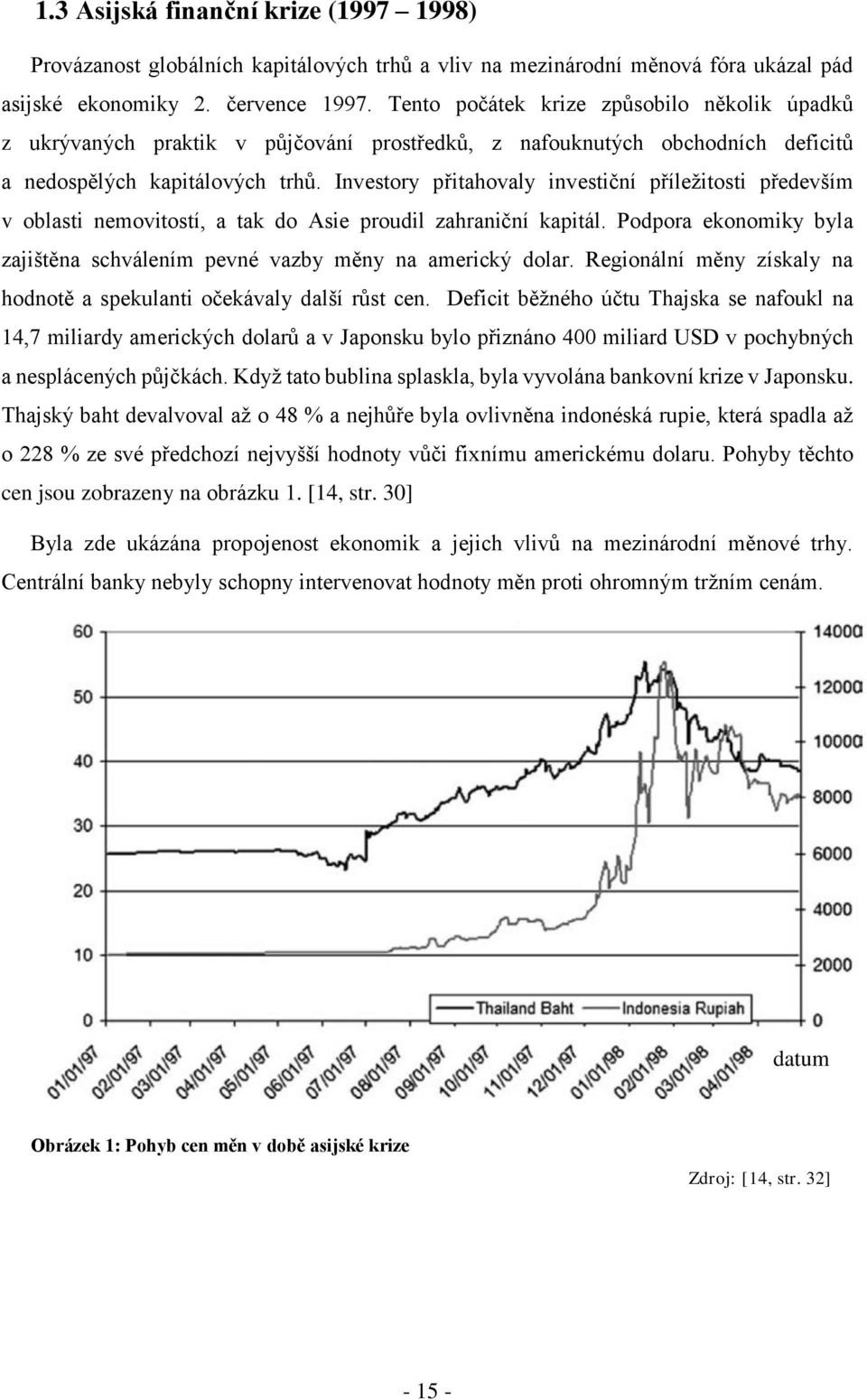 Investory přitahovaly investiční příležitosti především v oblasti nemovitostí, a tak do Asie proudil zahraniční kapitál. Podpora ekonomiky byla zajištěna schválením pevné vazby měny na americký dolar.