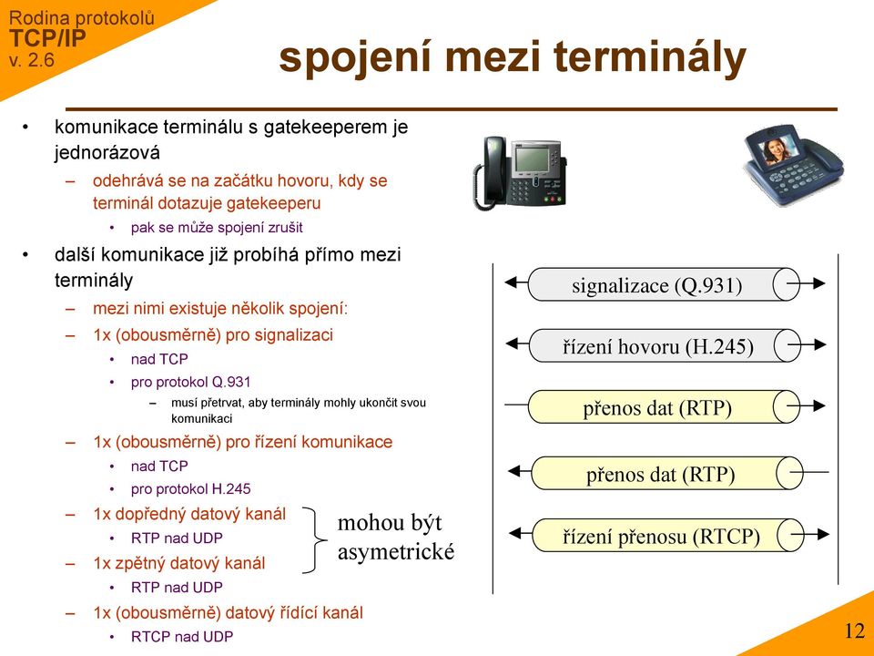 931 musí přetrvat, aby terminály mohly ukončit svou komunikaci 1x (obousměrně) pro řízení komunikace nad TCP pro protokol H.