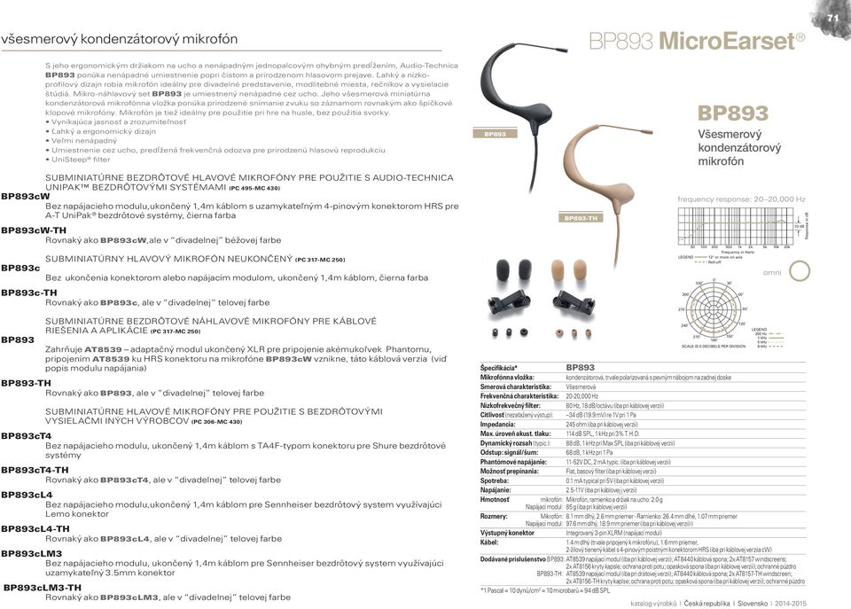 Mikro-náhlavový set BP893 je umiestnený nenápadne cez ucho.