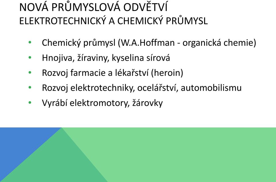 Hoffman - organická chemie) Hnojiva, žíraviny, kyselina sírová