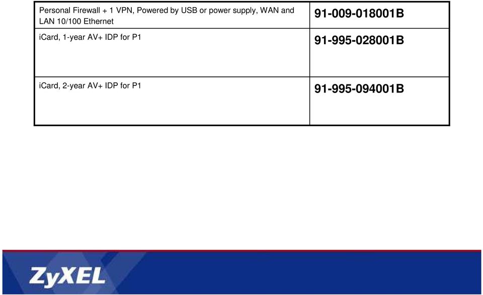 icard, 1-year AV+ IDP for P1 91-009-018001B