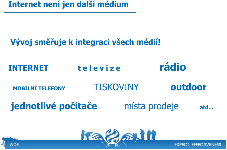 INTERNET t e l e v i z e rádio MOBILNÍ