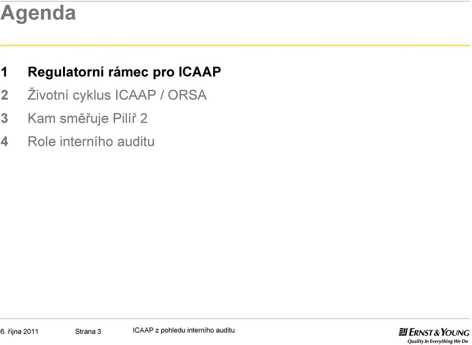 Pilíř 2 4 Role interního auditu 6.