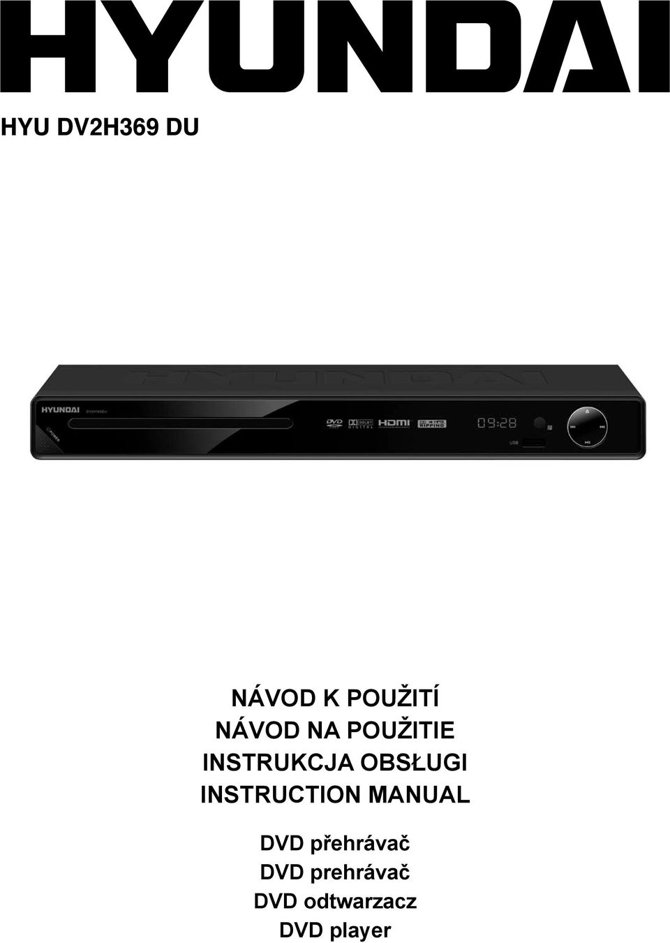 OBSŁUGI INSTRUCTION MANUAL DVD