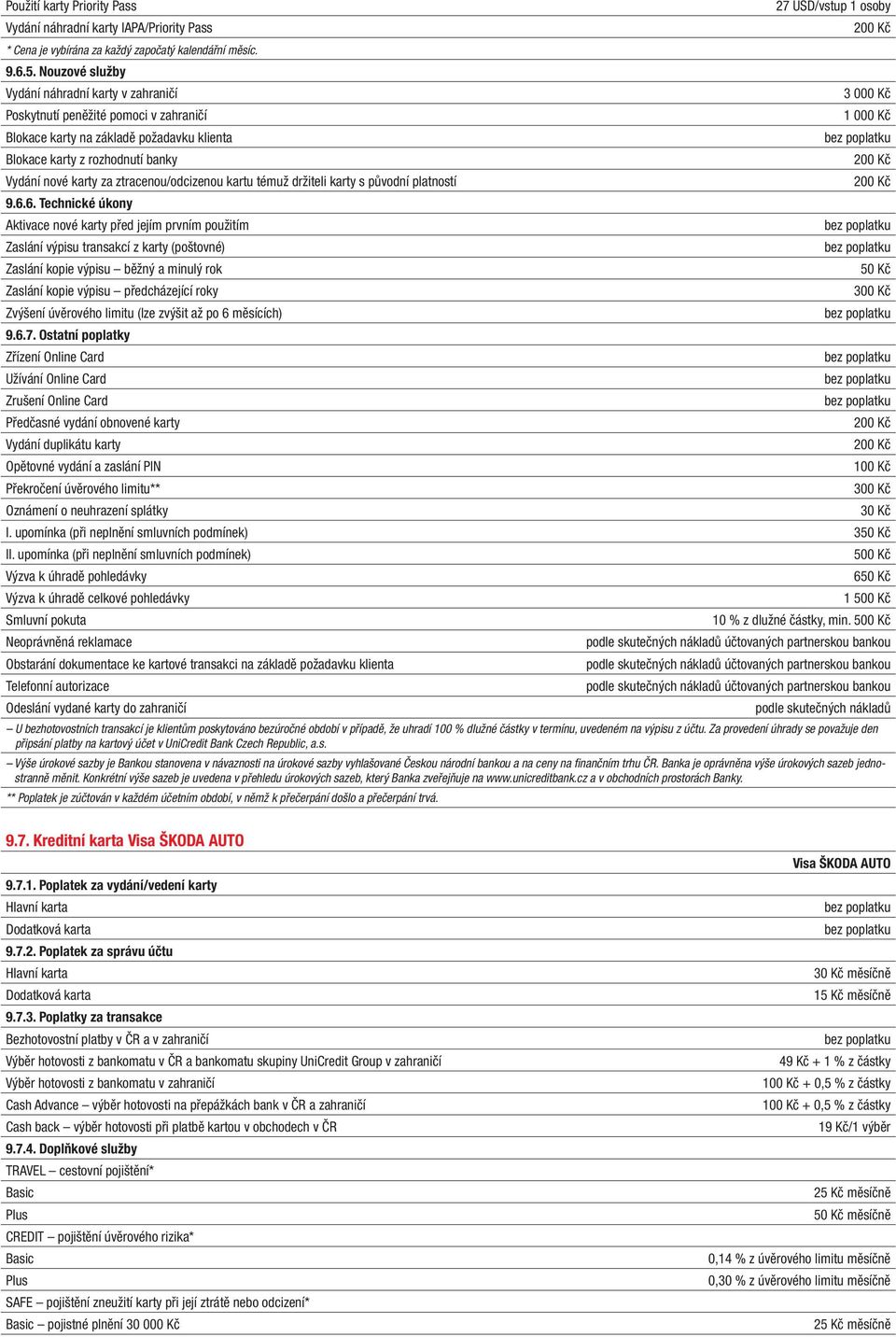 ztracenou/odcizenou kartu témuž držiteli karty s původní platností 9.6.