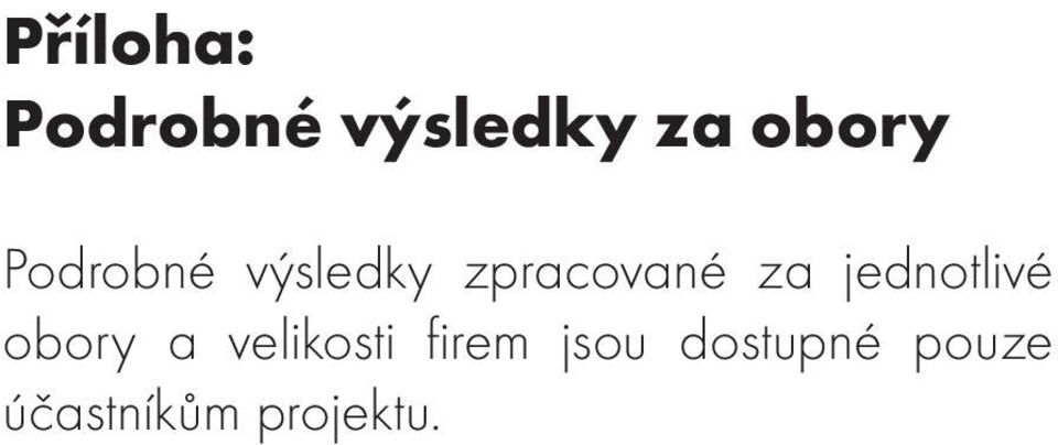 jednotlivé obory a velikosti firem