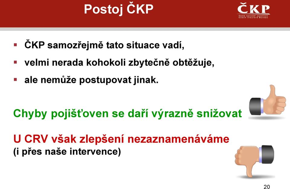 postupovat jinak.
