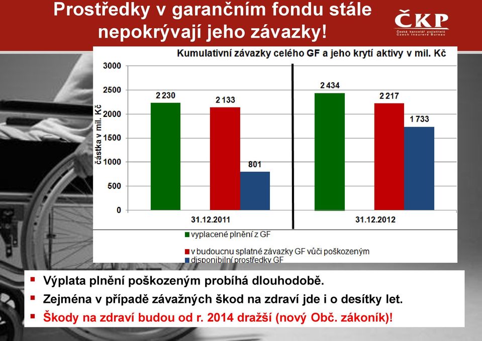 Zejména v případě závažných škod na zdraví jde i o desítky