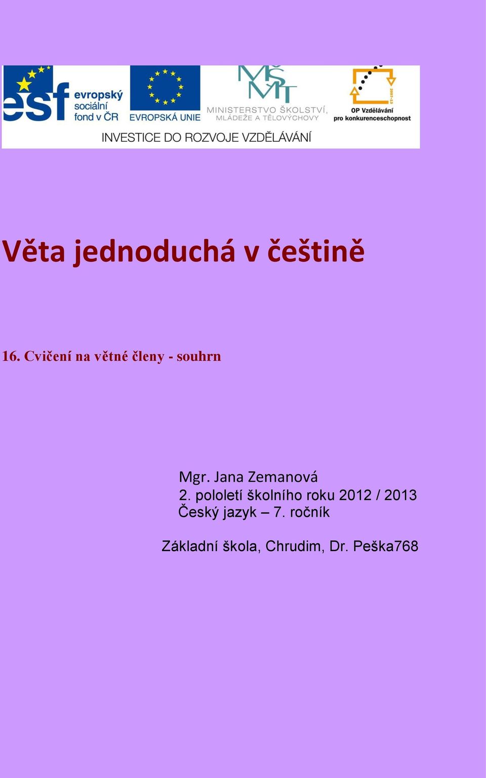 Jana Zemanová 2.