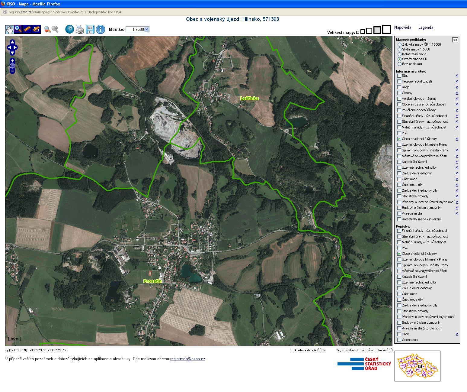 1 1. Mapové pole V mapovém poli se zobrazují geografické informace v podobě původně rastrových či vektorových dat.