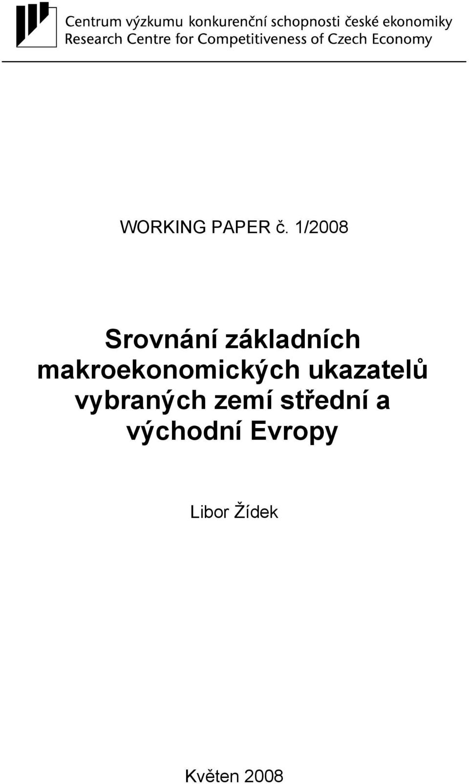 makroekonomických ukazatelů