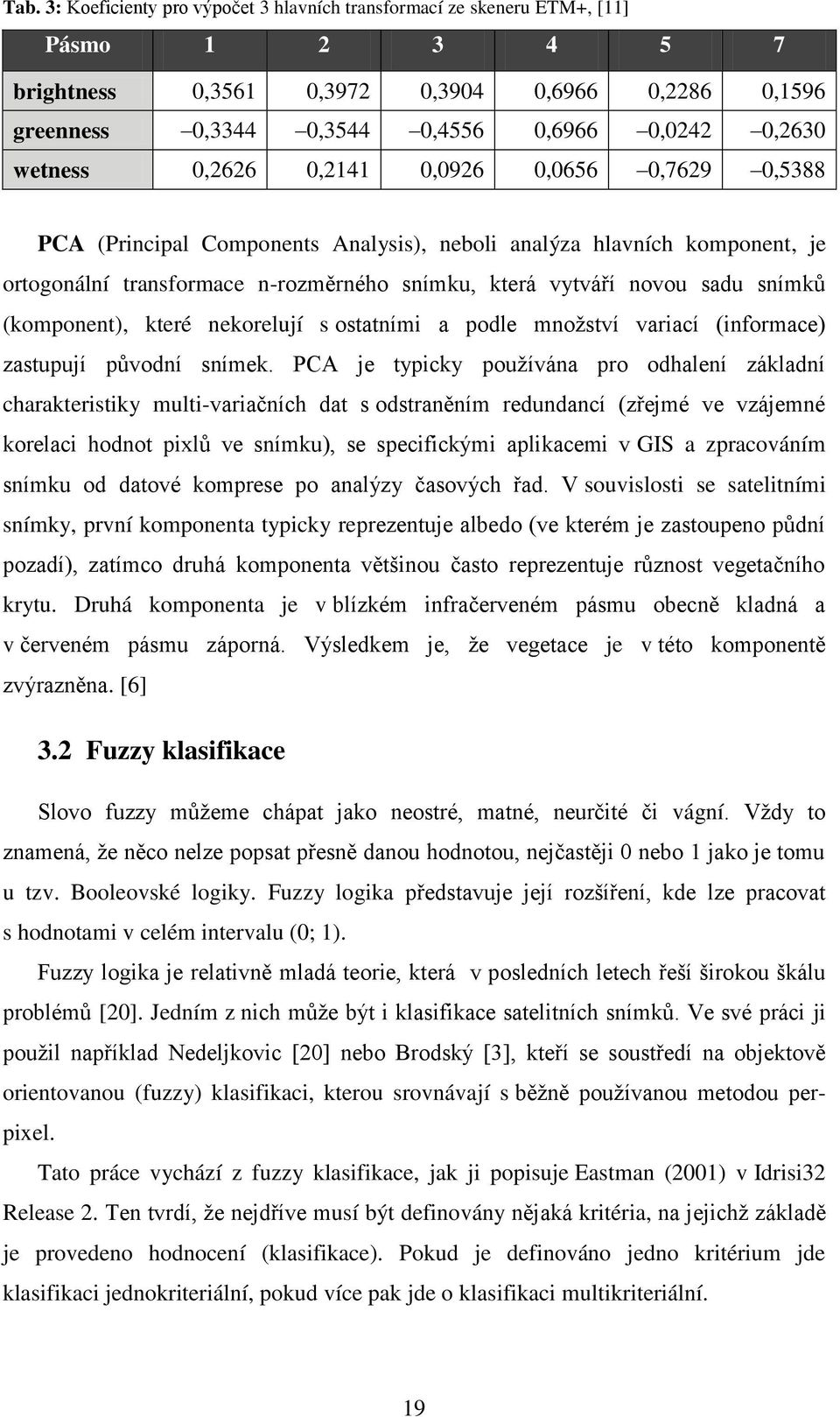 sadu snímků (komponent), které nekorelují s ostatními a podle mnoţství variací (informace) zastupují původní snímek.