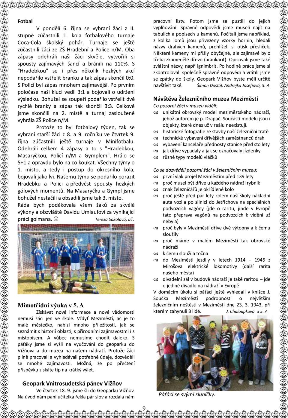Volavka školní časopis Základní školy v Meziměstí podzim 2014 cena 3Kč -  PDF Stažení zdarma