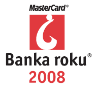 Fincentrum vyhlásilo výsledky sedmého ročníku ocenění MasterCard Banka roku Bankou roku 2008 se v České republice stala Raiffeisenbank, titul Nejdůvěryhodnější banka roku obhájila Česká spořitelna