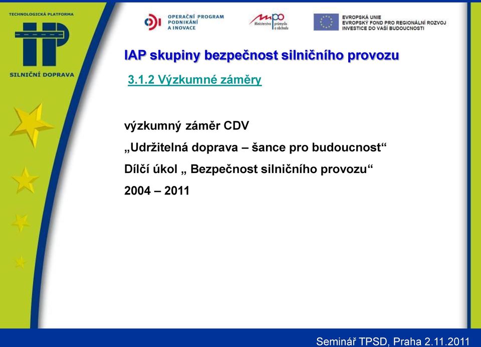 šance pro budoucnost Dílčí úkol