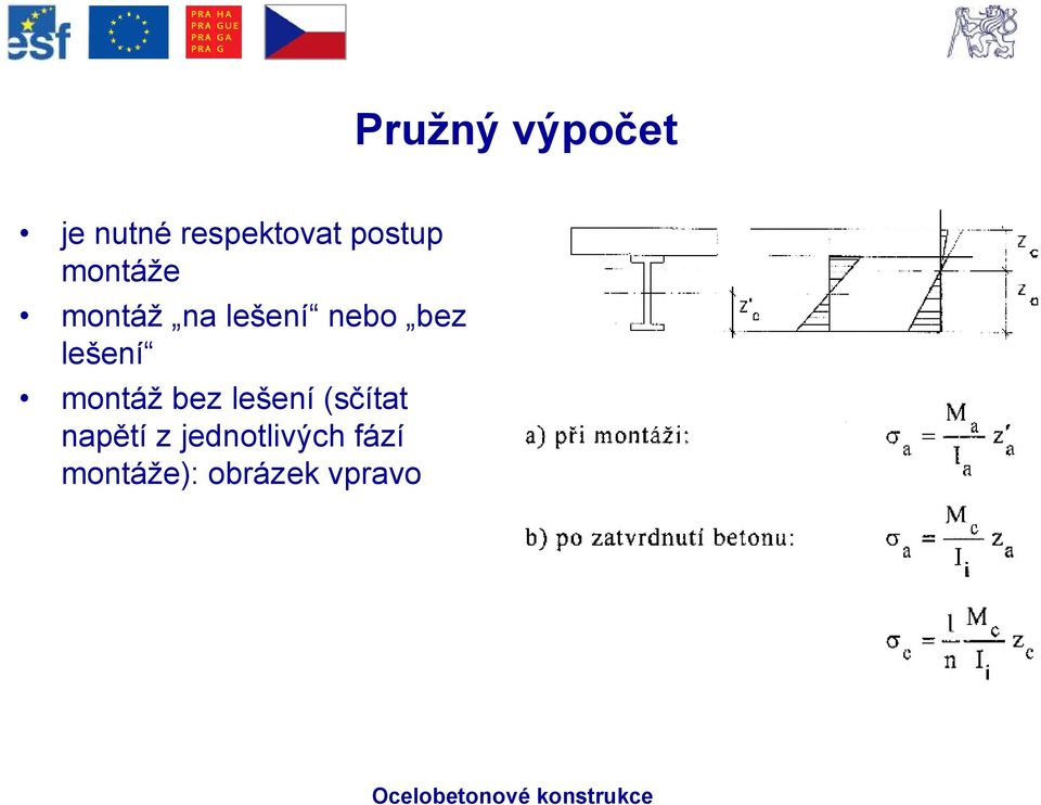 lešení montáž bez lešení (sčítat napětí