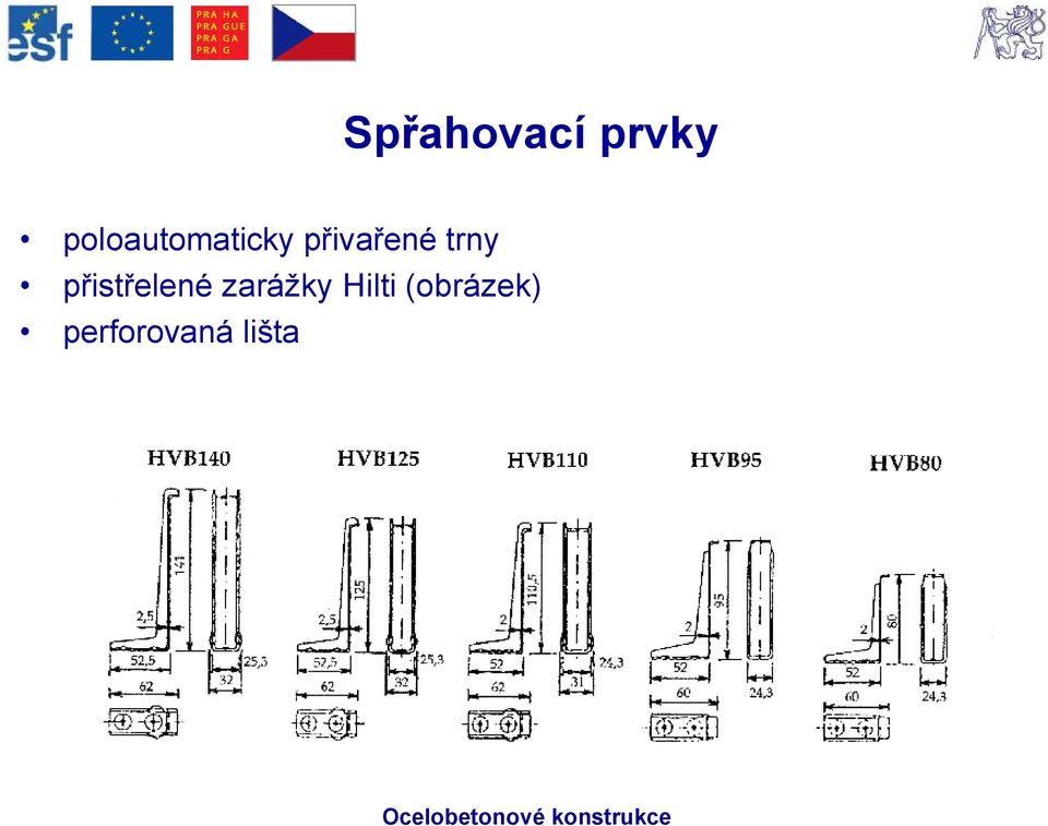 trny přistřelené zarážky