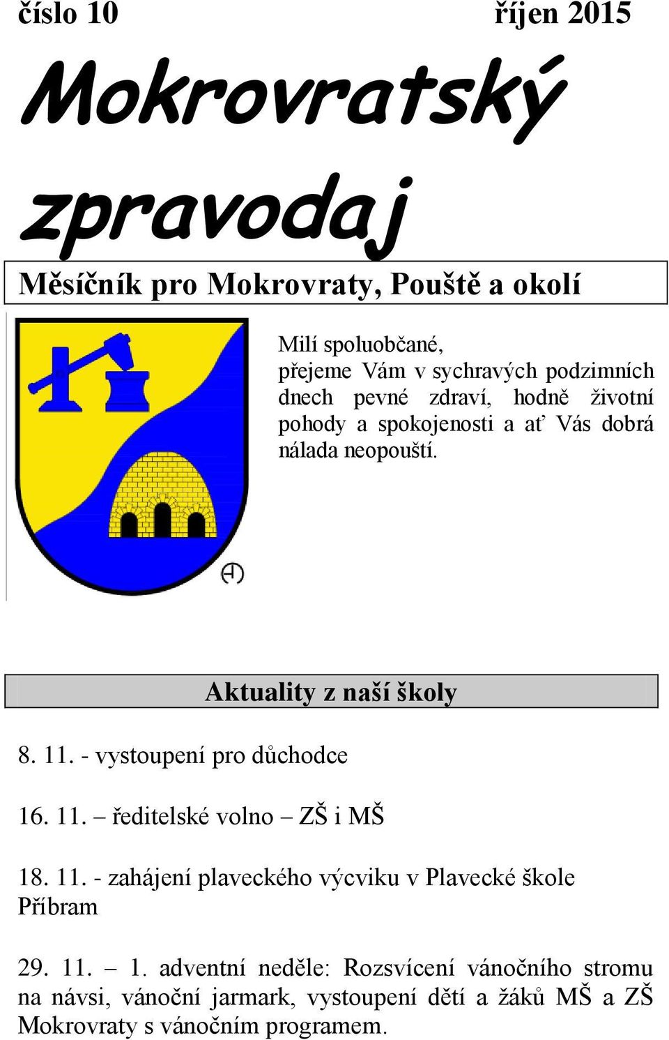 - vystoupení pro důchodce 16