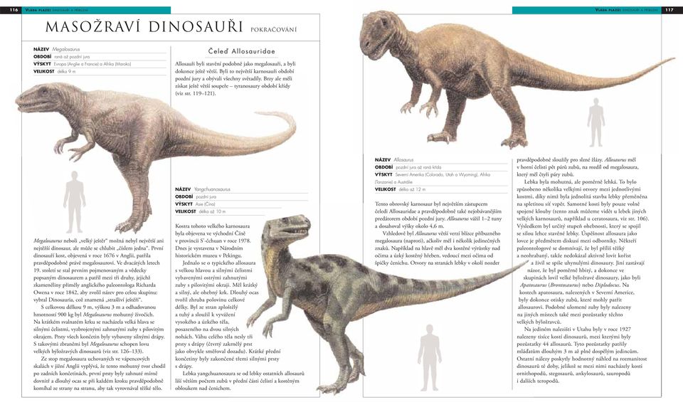 119 121). Megalosaurus neboli velký ještěr možná nebyl největší ani nejtěžší dinosaur, ale může se chlubit číslem jedna.
