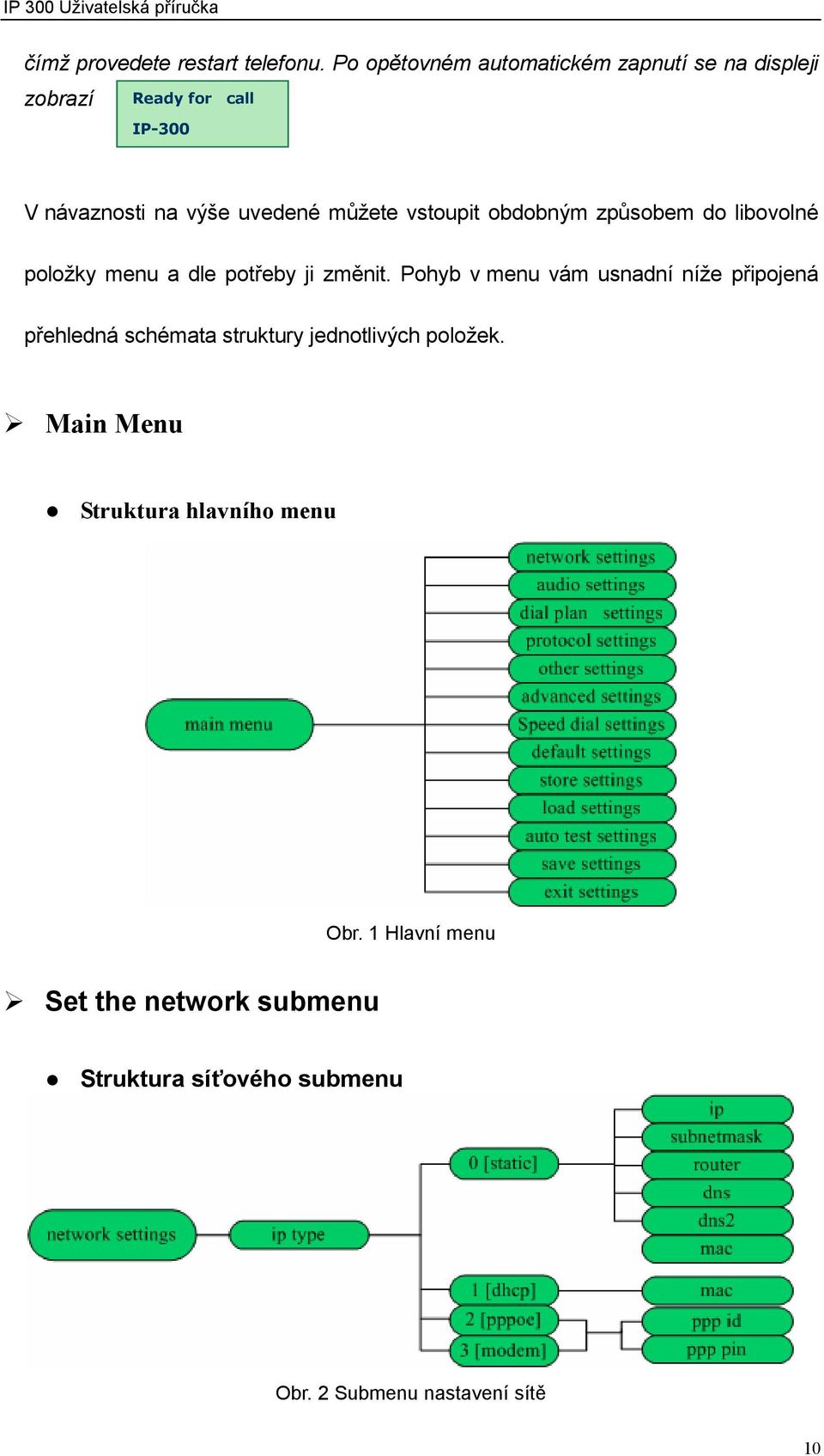 můžete vstoupit obdobným způsobem do libovolné položky menu a dle potřeby ji změnit.