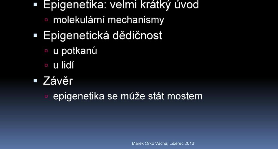 Epigenetická dědičnost u potkanů