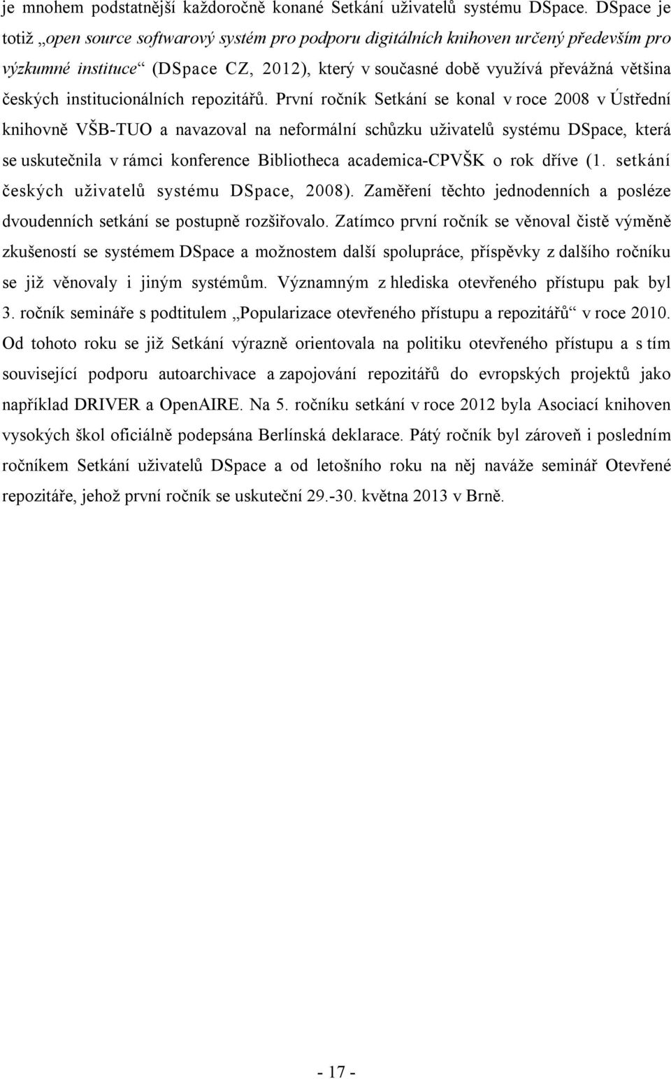 institucionálních repozitářů.