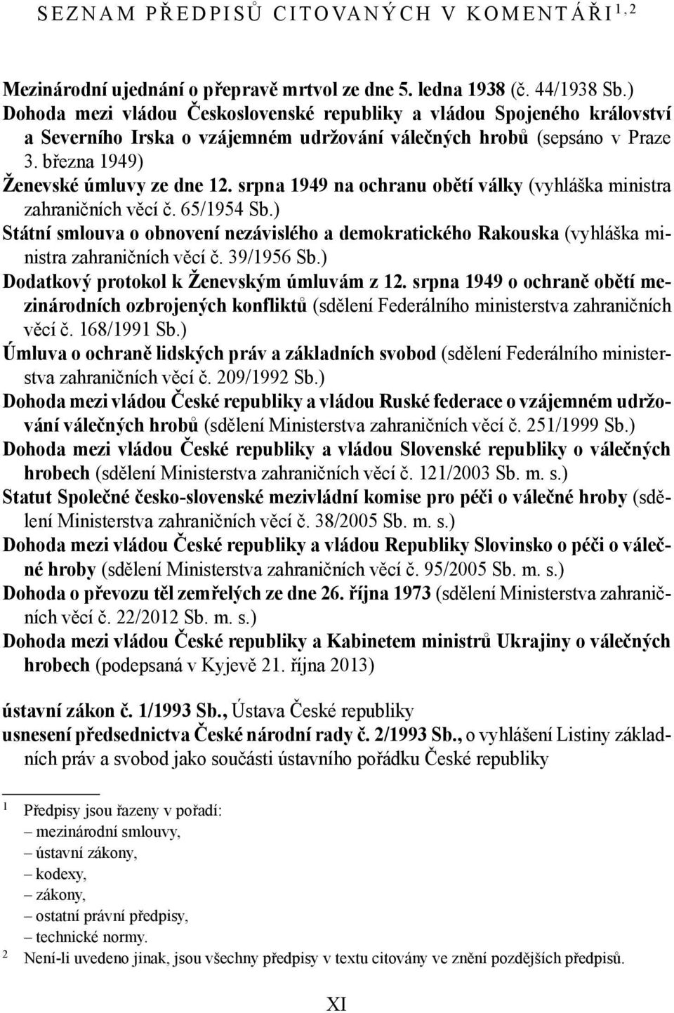 srpna 1949 na ochranu obětí války (vyhláška ministra zahraničních věcí č. 65/1954 Sb.) Státní smlouva o obnovení nezávislého a demokratického Rakouska (vyhláška ministra zahraničních věcí č.