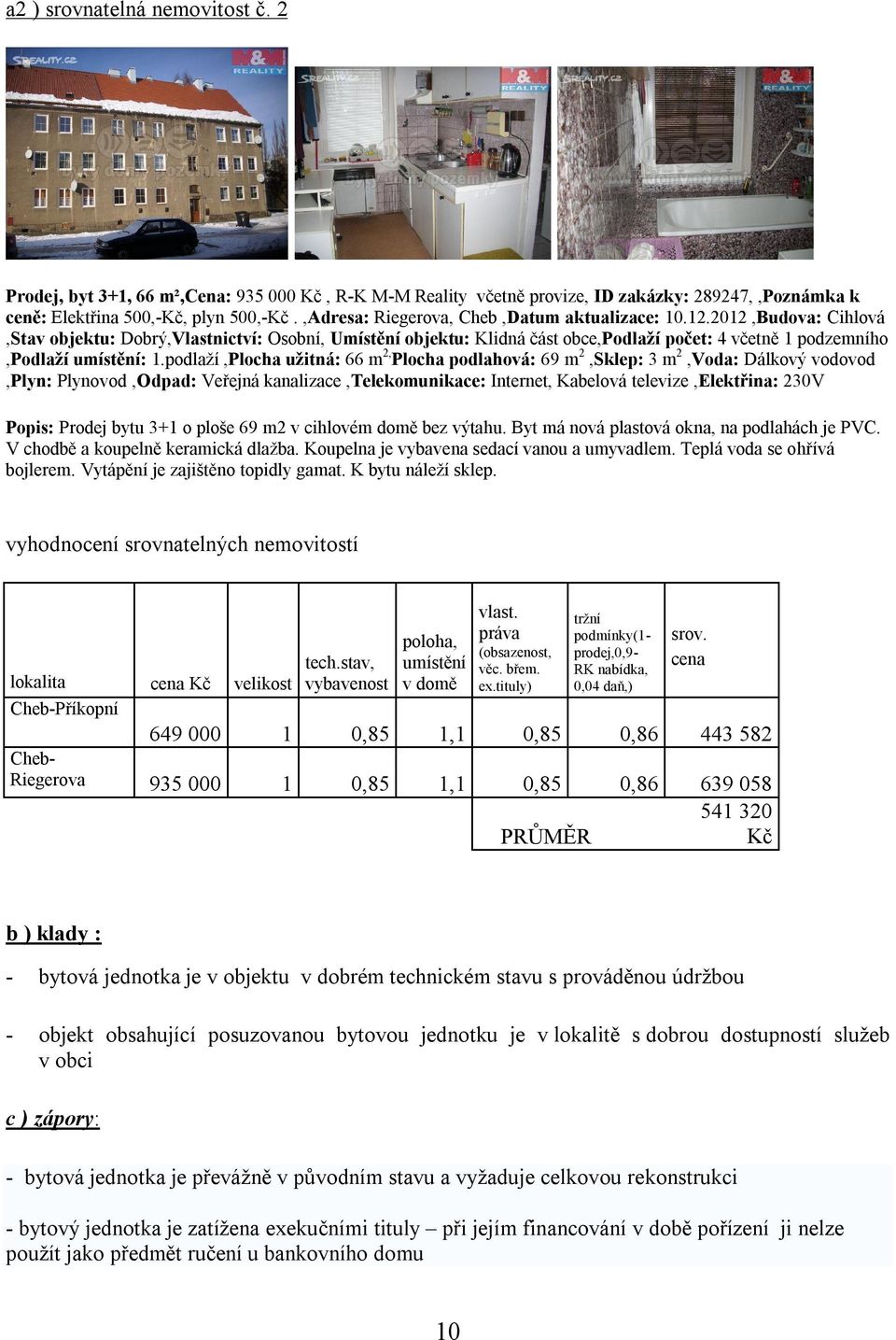 2012,Budova: Cihlová,Stav objektu: Dobrý,Vlastnictví: Osobní, Umístění objektu: Klidná část obce,podlaží počet: 4 včetně 1 podzemního,podlaží umístění: 1.