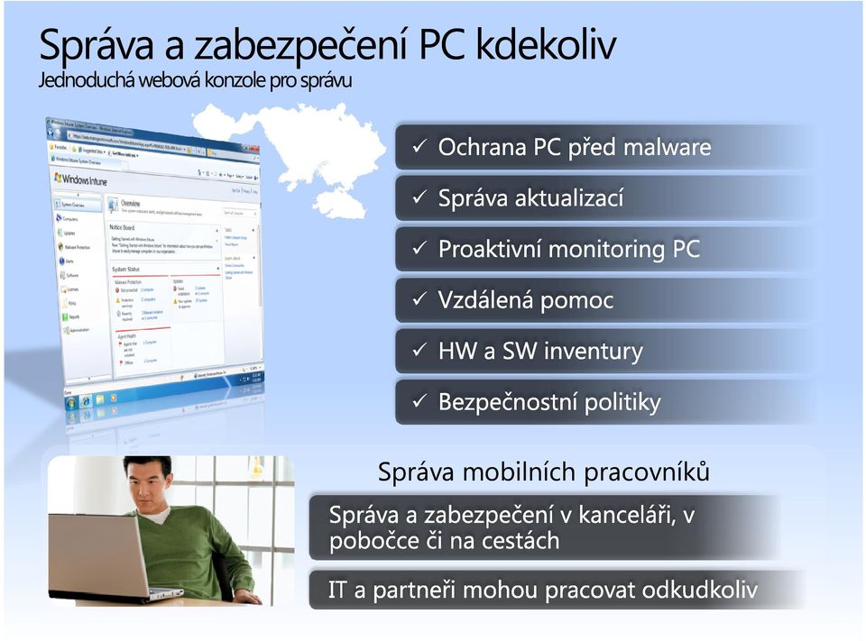 webová konzole pro