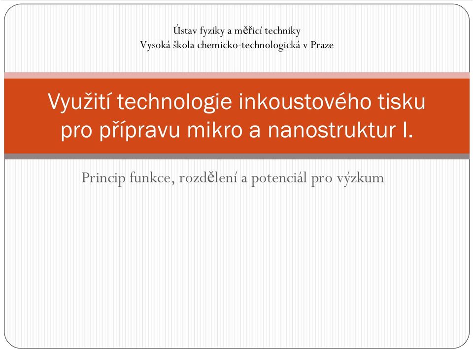 technologie inkoustového tisku pro přípravu mikro