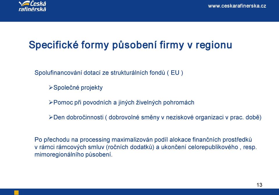 neziskové organizaci v prac.