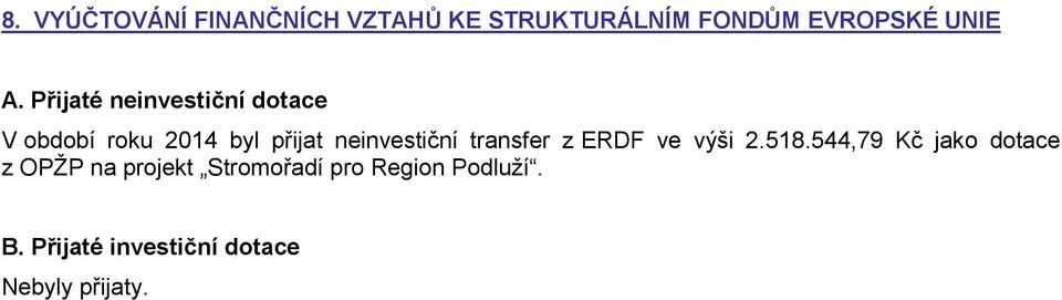 transfer z ERDF ve výši 2.518.