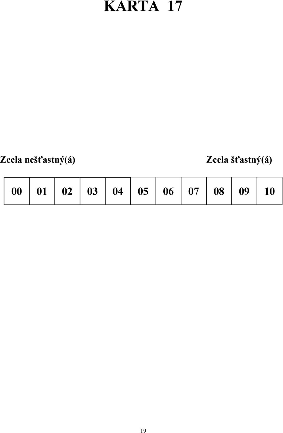 šťastný(á) 00 01 02