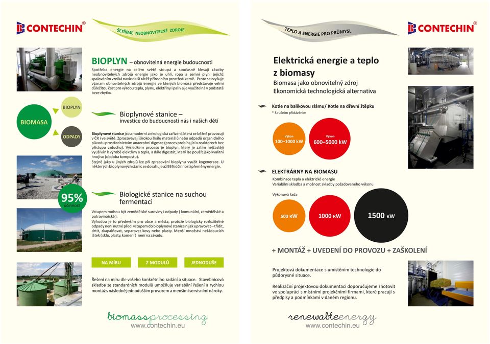 Proto se zvyšuje význam obnovitelných zdrojů energie ve kterých biomasa představuje velmi důležitou část pro výrobu tepla, plynu, elektřiny i paliv a je využitelná v podstatě beze zbytku.